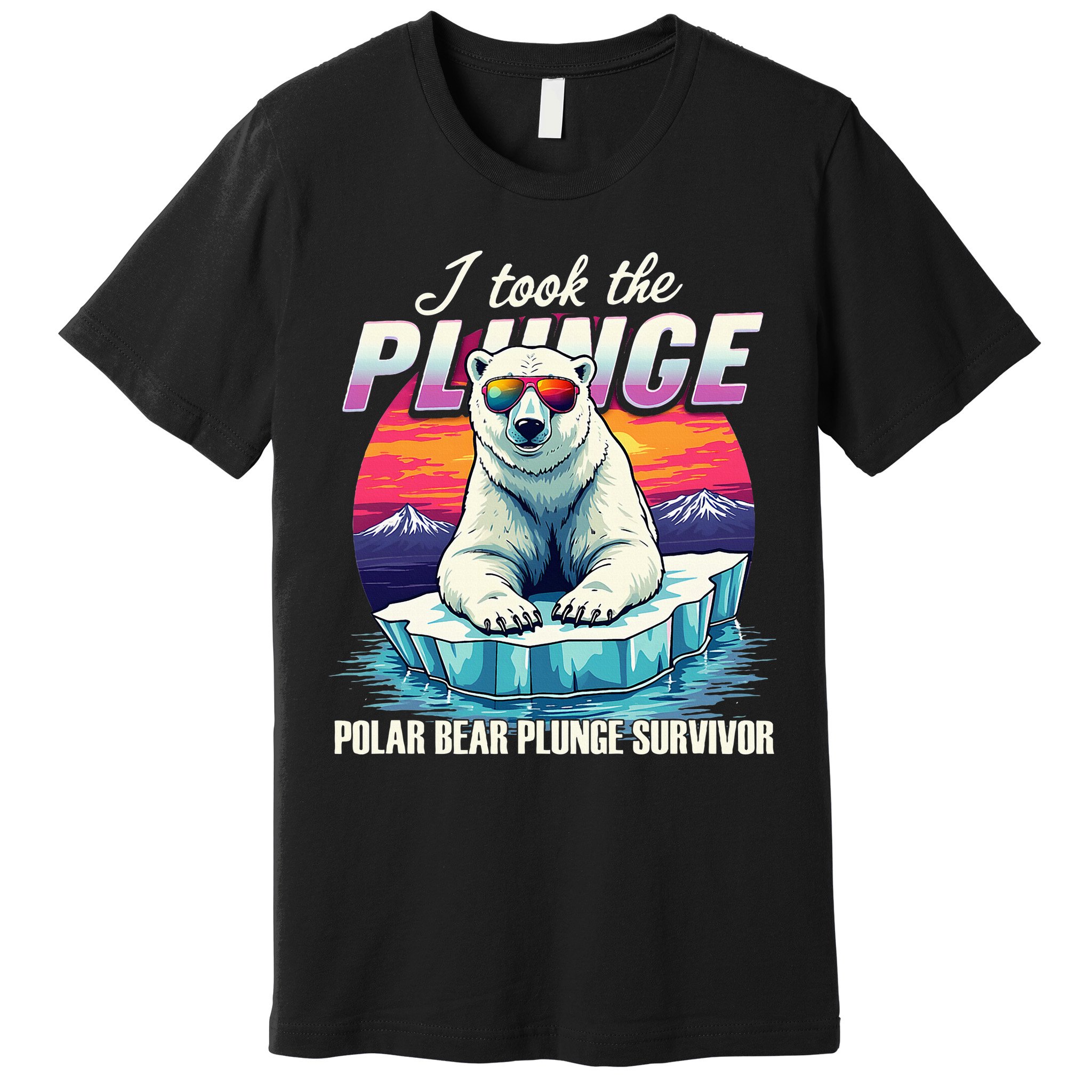 Polar Bear Plunge Survivor Fun Winter Adventurers Apparel Premium T-Shirt