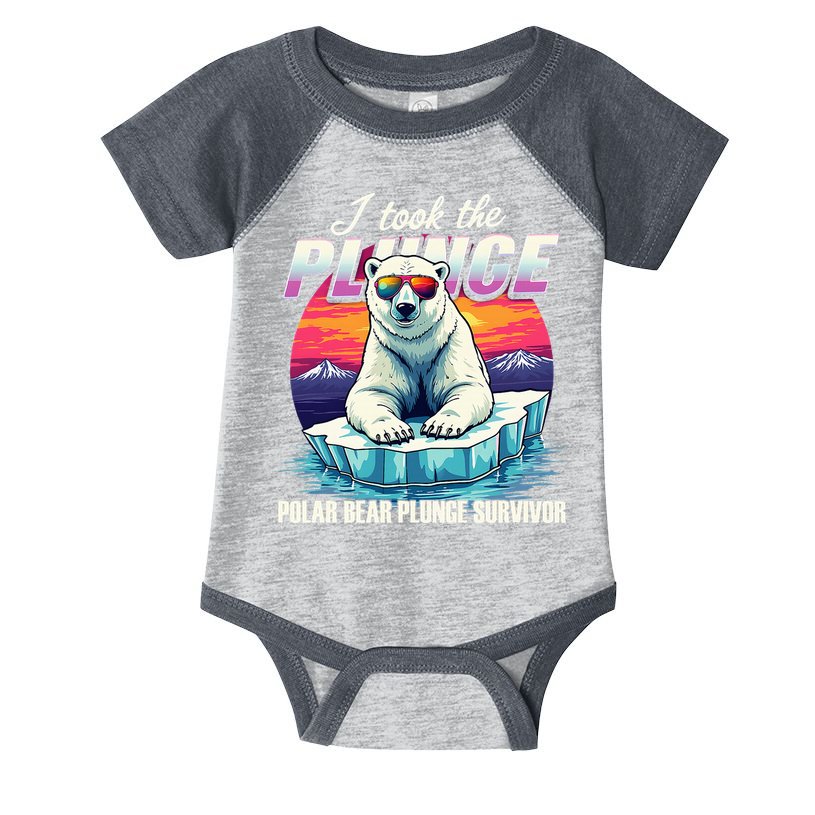 Polar Bear Plunge Survivor Fun Winter Adventurers Apparel Infant Baby Jersey Bodysuit