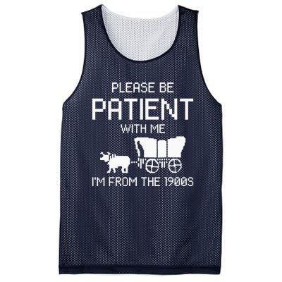 Please Be Patient With Me IM From The 1900s Mesh Reversible Basketball Jersey Tank