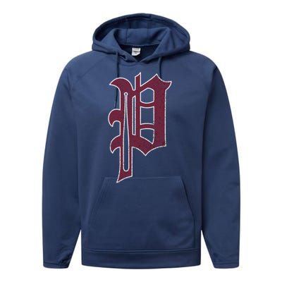 Philadelphia Baseball P Philly Pride Vintage Phill Performance Fleece Hoodie