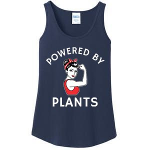 Powered By Plants Retro Womens Vegan Fitness Ladies Essential Tank