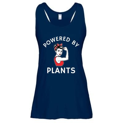 Powered By Plants Retro Womens Vegan Fitness Ladies Essential Flowy Tank