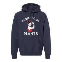 Powered By Plants Retro Womens Vegan Fitness Premium Hoodie