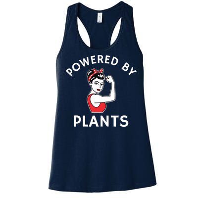 Powered By Plants Retro Womens Vegan Fitness Women's Racerback Tank