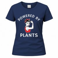 Powered By Plants Retro Womens Vegan Fitness Women's T-Shirt