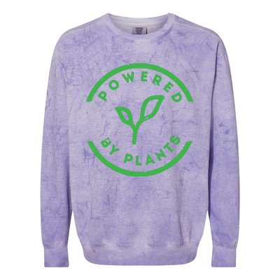 Powered By Plants Vegan Workout Colorblast Crewneck Sweatshirt