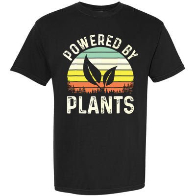Powered By Plants Veggie Vegan Gardening Garment-Dyed Heavyweight T-Shirt