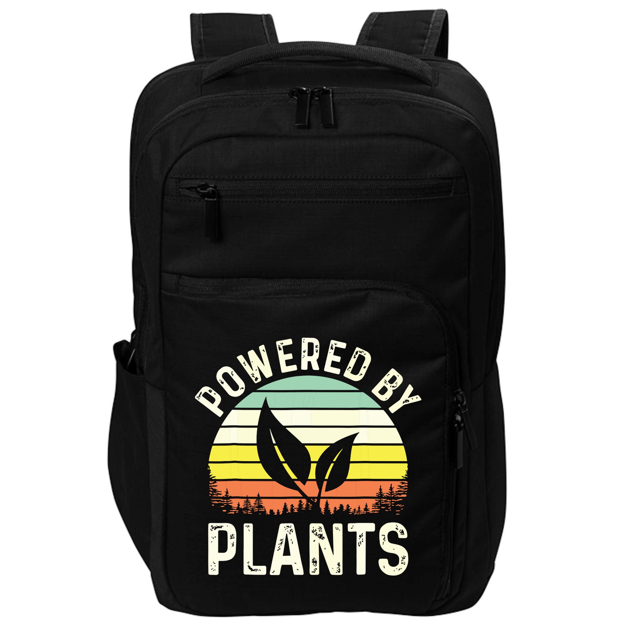 Powered By Plants Veggie Vegan Gardening Impact Tech Backpack