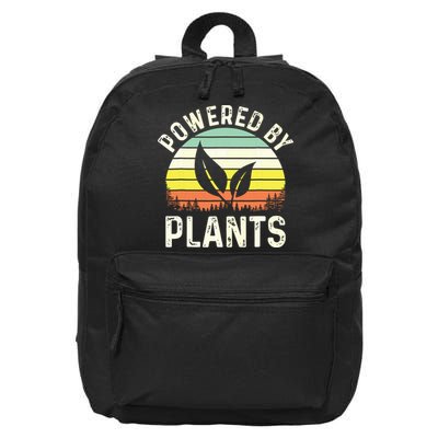 Powered By Plants Veggie Vegan Gardening 16 in Basic Backpack