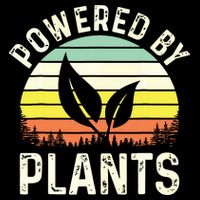 Powered By Plants Veggie Vegan Gardening Poster