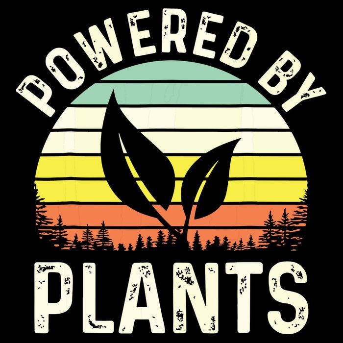 Powered By Plants Veggie Vegan Gardening Poster