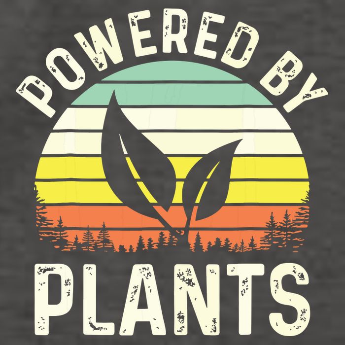 Powered By Plants Veggie Vegan Gardening Vector Backpack