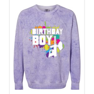 Paintball Birthday Party Theme Colorblast Crewneck Sweatshirt