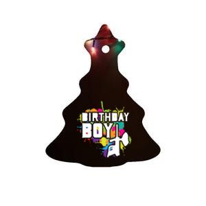 Paintball Birthday Party Theme Ceramic Tree Ornament