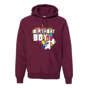 Paintball Birthday Party Theme Premium Hoodie