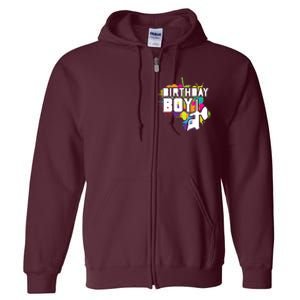 Paintball Birthday Party Theme Full Zip Hoodie