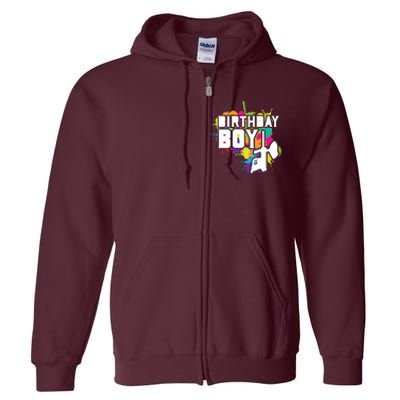 Paintball Birthday Party Theme Full Zip Hoodie