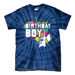 Paintball Birthday Party Theme Tie-Dye T-Shirt