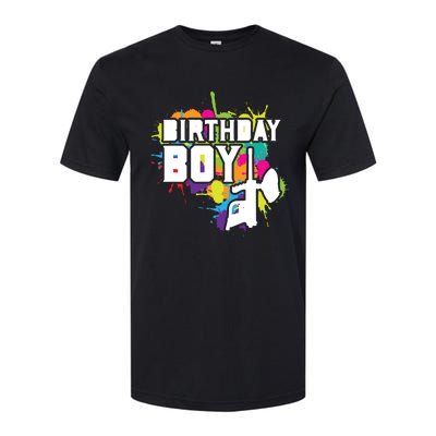 Paintball Birthday Party Theme Softstyle® CVC T-Shirt