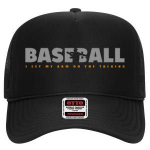 Pitcher Baseball High Crown Mesh Back Trucker Hat