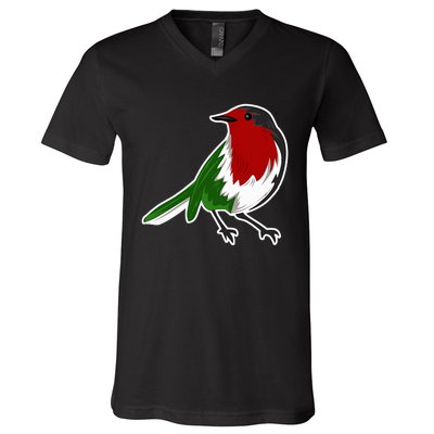 Palestinian Bird Palestinian Flag Palestine V-Neck T-Shirt