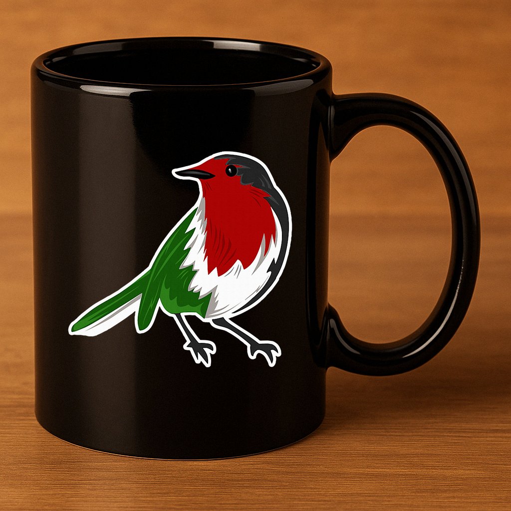 Palestinian Bird Palestinian Flag Palestine 11oz C Handle Ceramic Mug