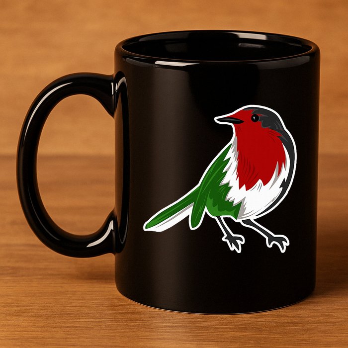 Palestinian Bird Palestinian Flag Palestine 11oz C Handle Ceramic Mug