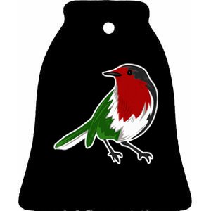 Palestinian Bird Palestinian Flag Palestine Ceramic Bell Ornament