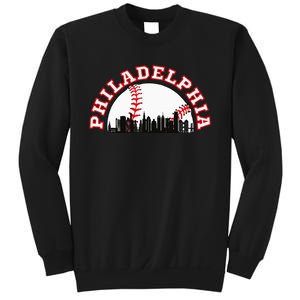 Philadelphia Baseball Philadelphia Cityscape Skyline Sweatshirt