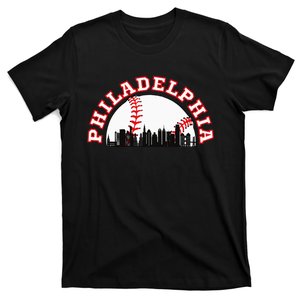 Philadelphia Baseball Philadelphia Cityscape Skyline T-Shirt