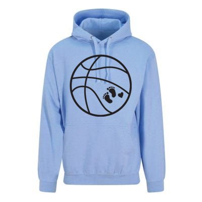 Pregnant Basketball Pregnancy Belly Costume For Halloween Unisex Surf Hoodie