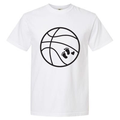 Pregnant Basketball Pregnancy Belly Costume For Halloween Garment-Dyed Heavyweight T-Shirt