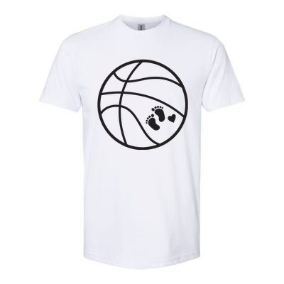 Pregnant Basketball Pregnancy Belly Costume For Halloween Softstyle CVC T-Shirt