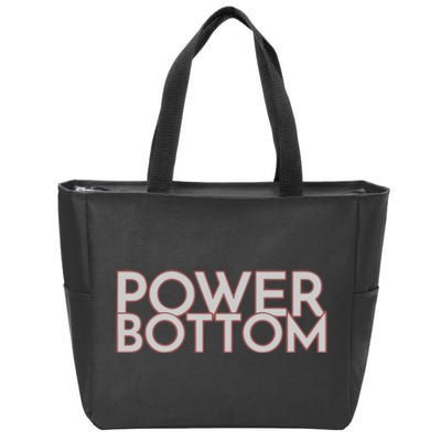 Power Bottom Zip Tote Bag