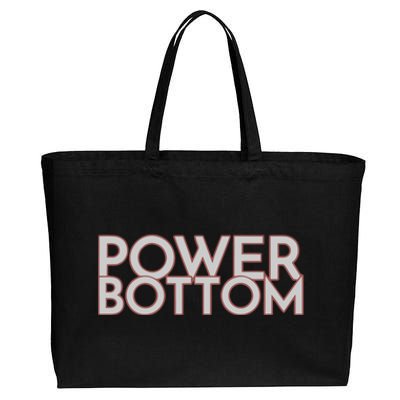 Power Bottom Cotton Canvas Jumbo Tote