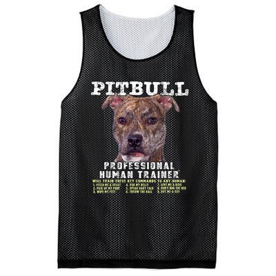 Pit Bull Pittie Brindle Lover Professional Human Trainer Mesh Reversible Basketball Jersey Tank