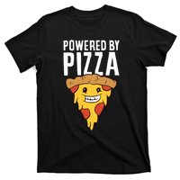 Powered By Pizza Funny Pizza T-Shirt