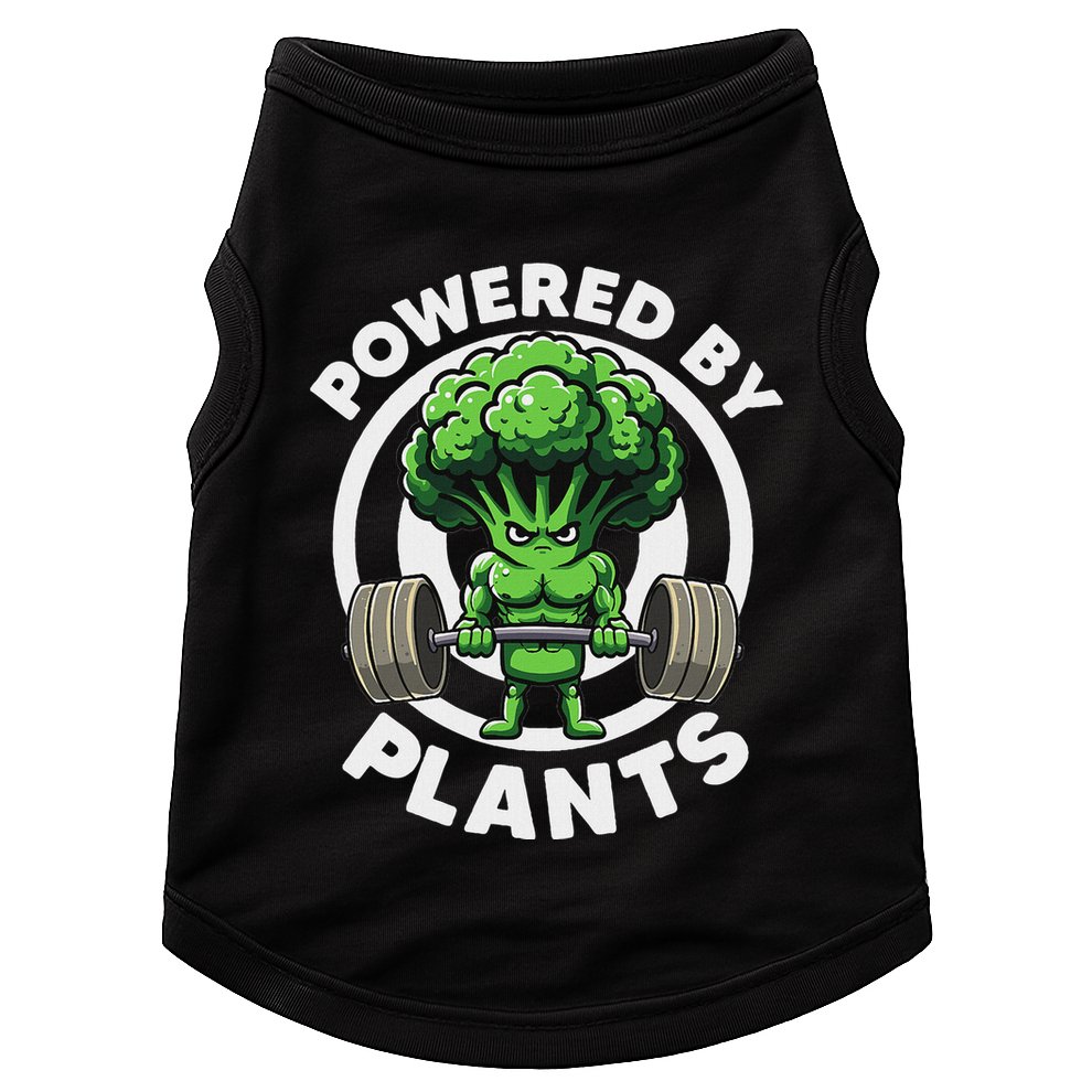 Powered By Plants Vegan Athlete Vegan Gym Vegan Bodybuilding Doggie Tank