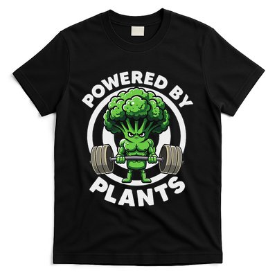Powered By Plants Vegan Athlete Vegan Gym Vegan Bodybuilding T-Shirt