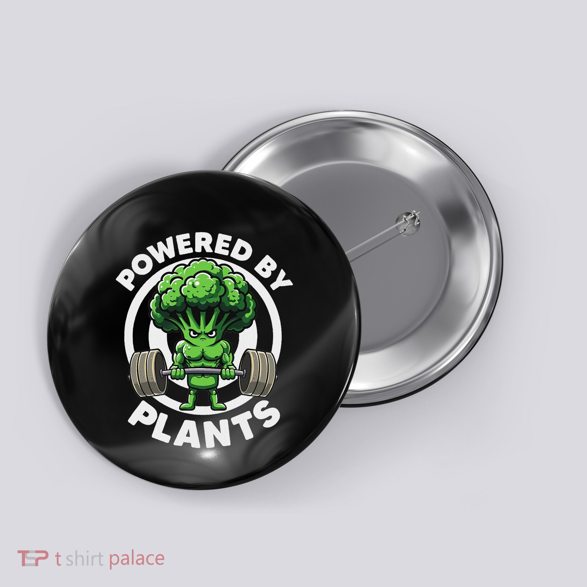 Powered By Plants Vegan Athlete Vegan Gym Vegan Bodybuilding Button