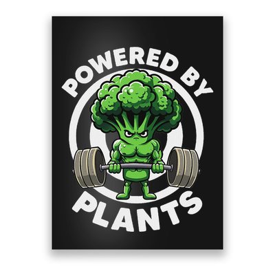 Powered By Plants Vegan Athlete Vegan Gym Vegan Bodybuilding Poster