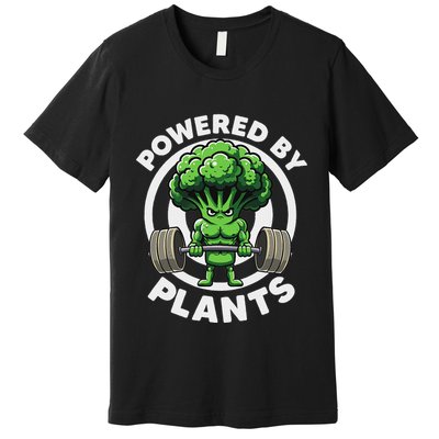 Powered By Plants Vegan Athlete Vegan Gym Vegan Bodybuilding Premium T-Shirt