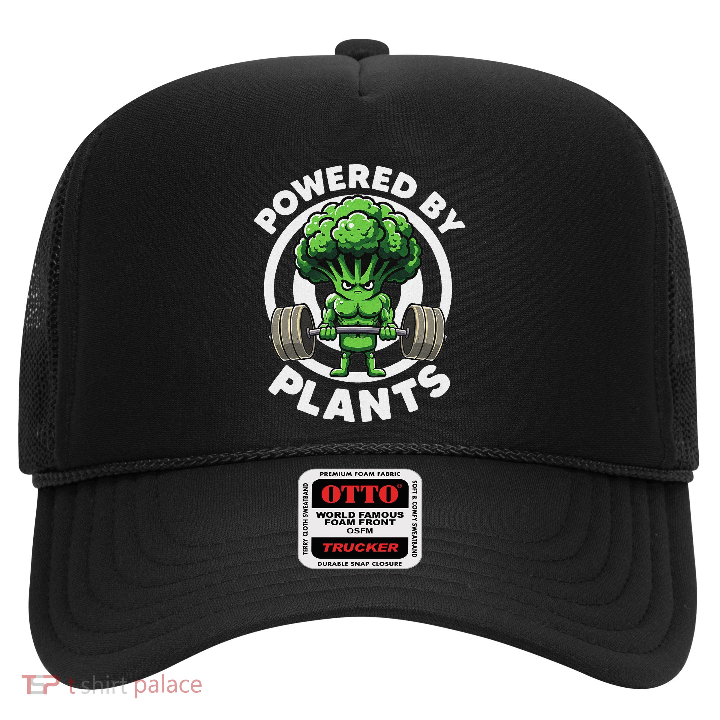 Powered By Plants Vegan Athlete Vegan Gym Vegan Bodybuilding Trucker Hat