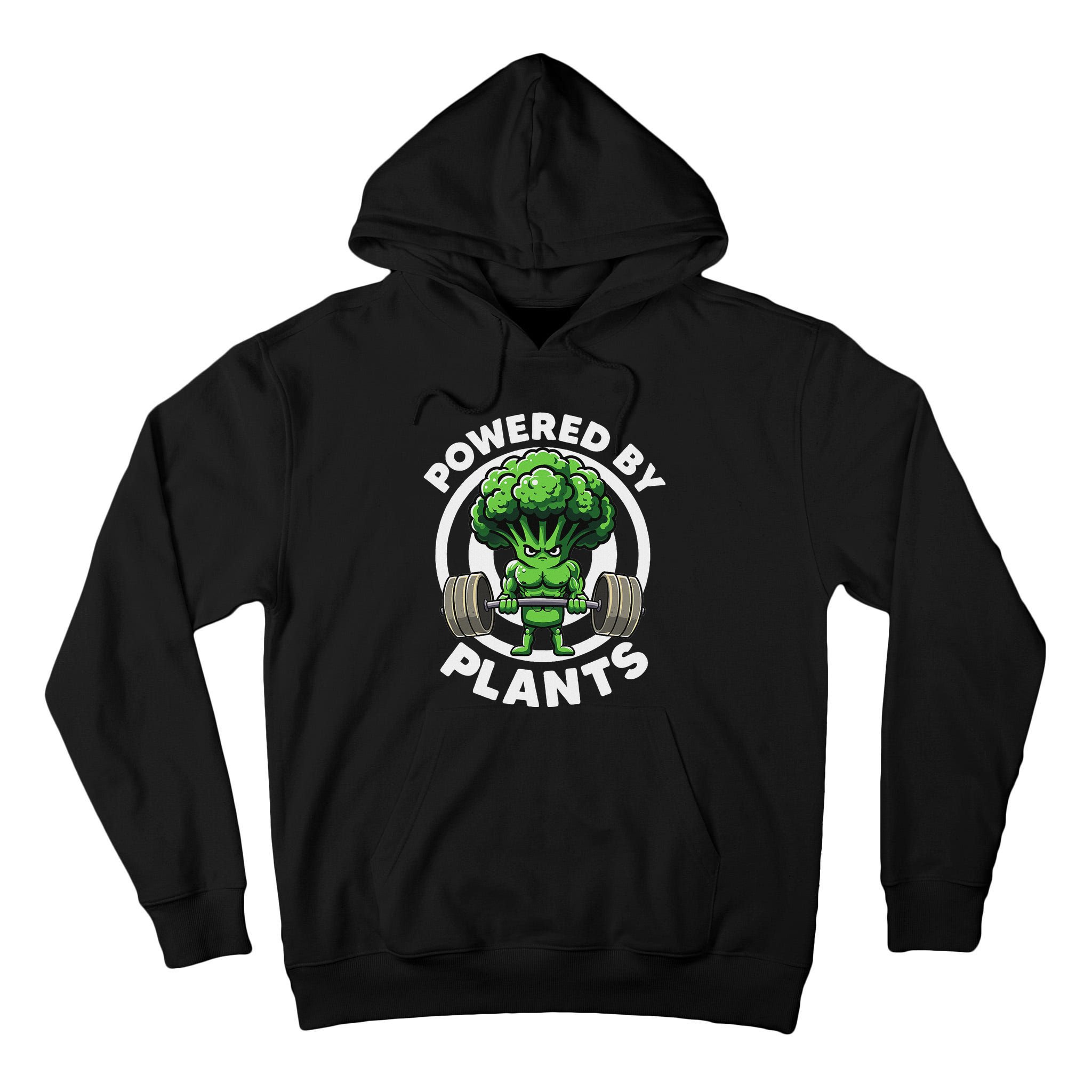 Powered By Plants Vegan Athlete Vegan Gym Vegan Bodybuilding Tall Hoodie