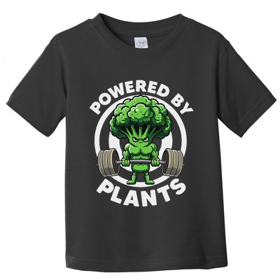 Powered By Plants Vegan Athlete Vegan Gym Vegan Bodybuilding Toddler T-Shirt