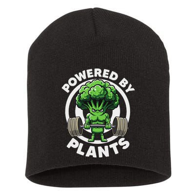 Powered By Plants Vegan Athlete Vegan Gym Vegan Bodybuilding Short Acrylic Beanie