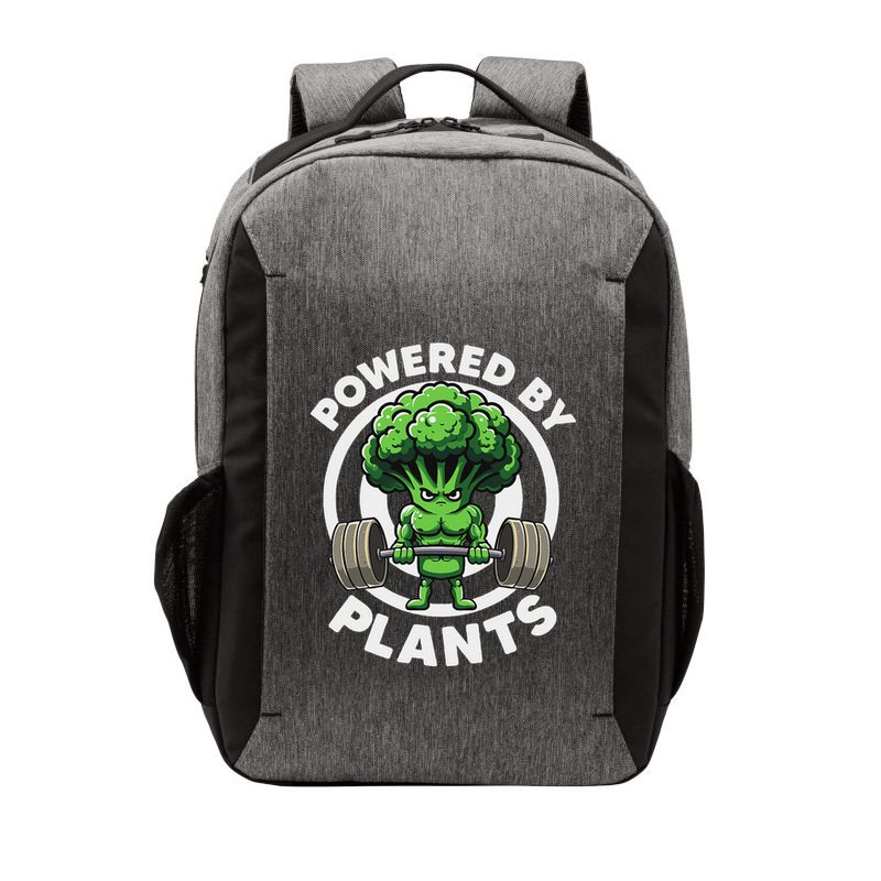 Powered By Plants Vegan Athlete Vegan Gym Vegan Bodybuilding Vector Backpack
