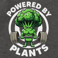 Powered By Plants Vegan Athlete Vegan Gym Vegan Bodybuilding Vector Backpack