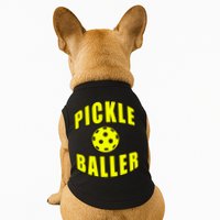 Pickle Baller Pickleball Player Design Doggie Tank