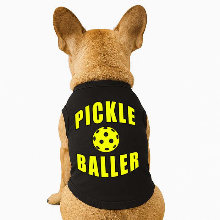 Pickle Baller Pickleball Player Design Doggie Tank